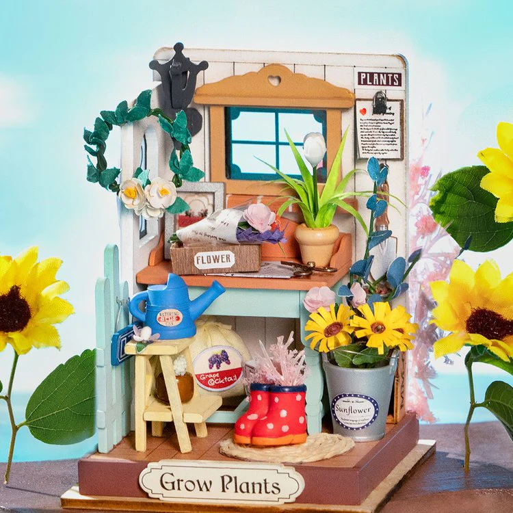 Robotime Rolife Dreaming Terrace Garden DIY Miniature House DS030 - Image 2