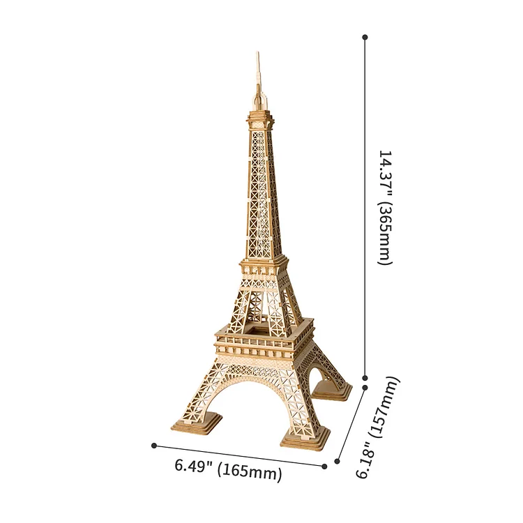 Robotime Rolife Eiffel Tower TG501 Architecture 3D Wooden Puzzle - Image 5