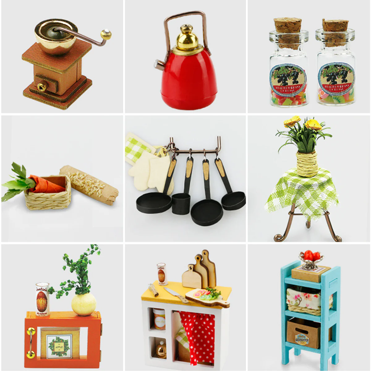 Robotime Rolife Jason's Kitchen Miniature Dollhouse Kit DG105 - Image 4