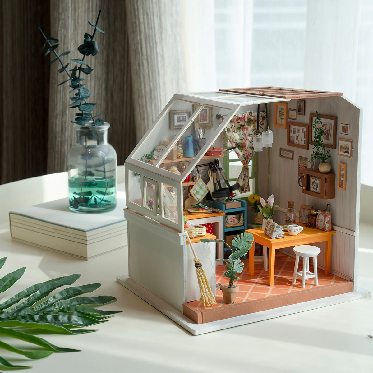 Robotime Rolife Jason's Kitchen Miniature Dollhouse Kit DG105 - Image 6