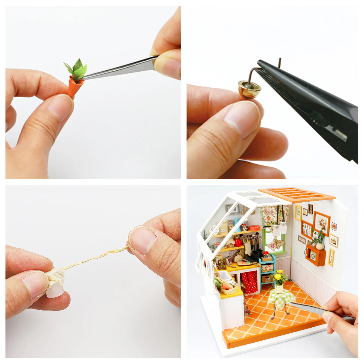 Robotime Rolife Jason's Kitchen Miniature Dollhouse Kit DG105 - Image 7