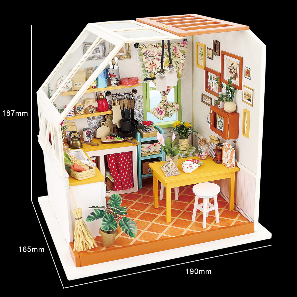 Robotime Rolife Jason's Kitchen Miniature Dollhouse Kit DG105 - Image 9