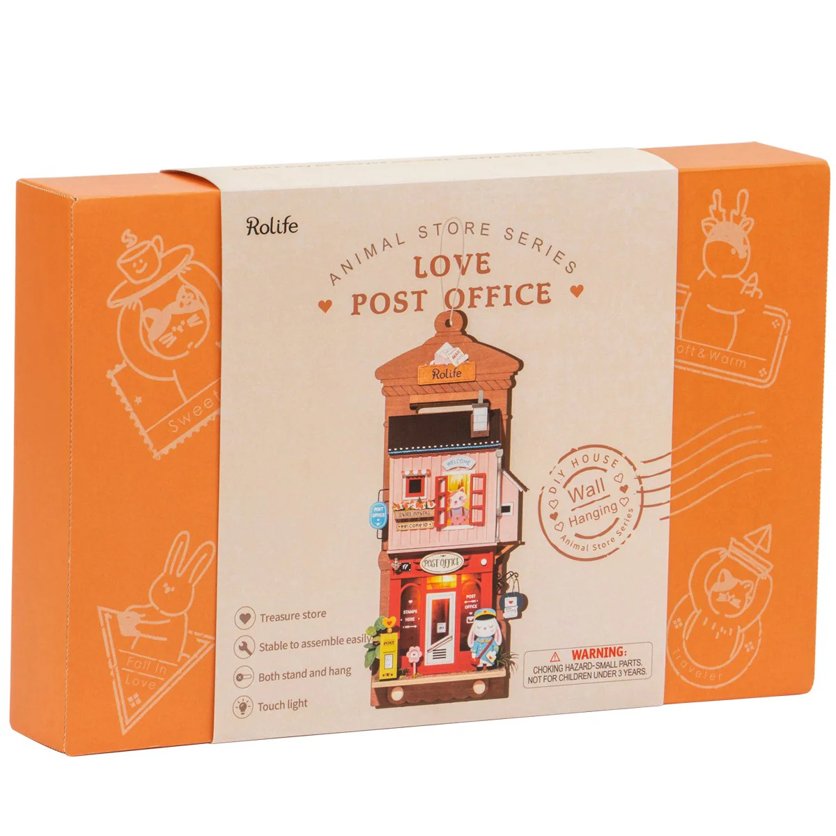 Robotime Rolife Love Post Office DIY Wall Hanging Miniature House Kit DS021 - Image 5