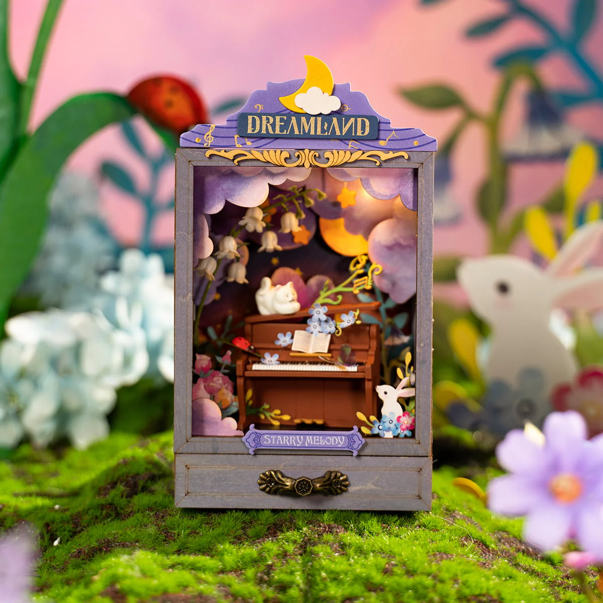 Robotime Rolife Starry Melody DIY Dollhouse Box Theater DS025 - Image 3