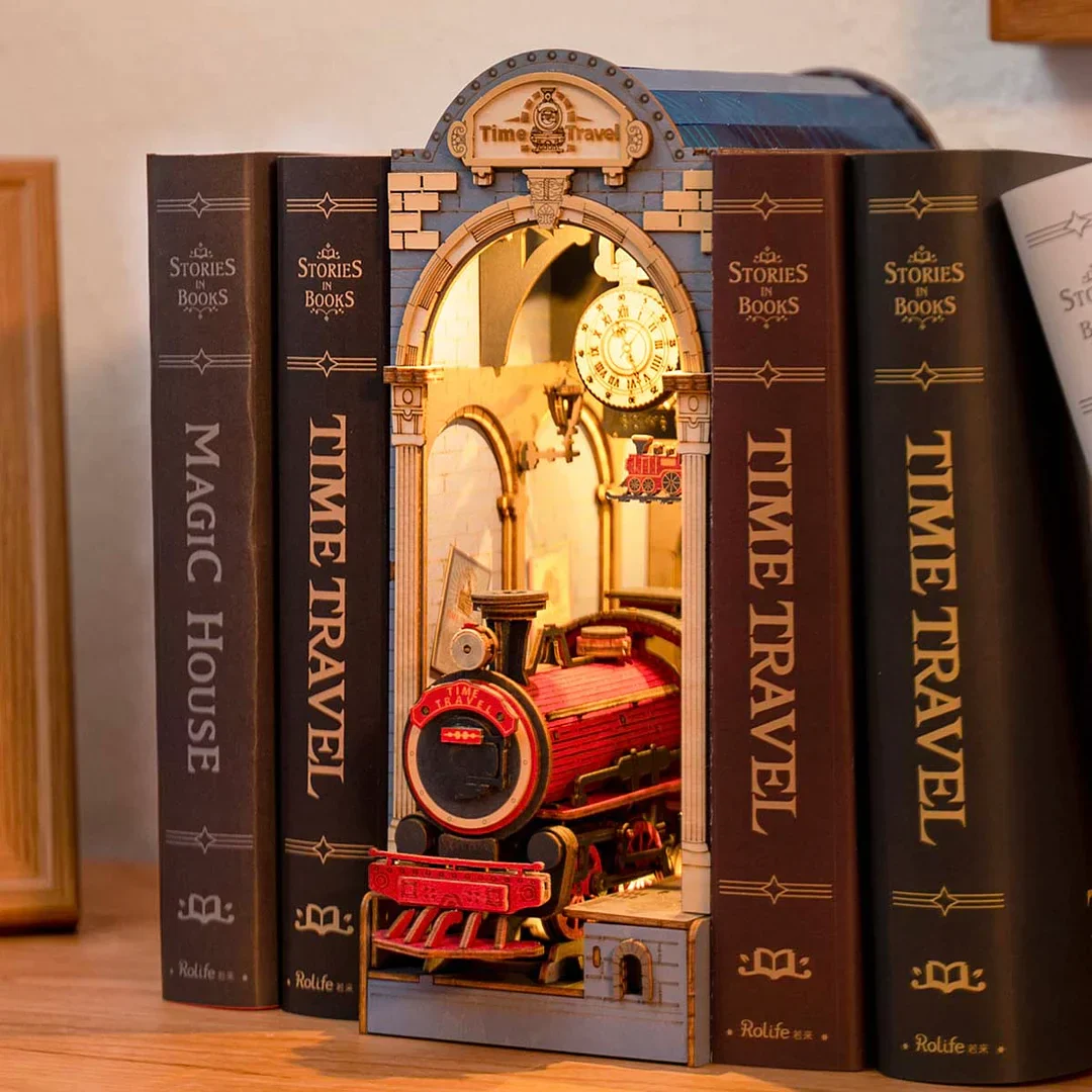 Robotime Rolife Time Travel DIY Book Nook Shelf Insert TGB04 (Back Order) - Image 4