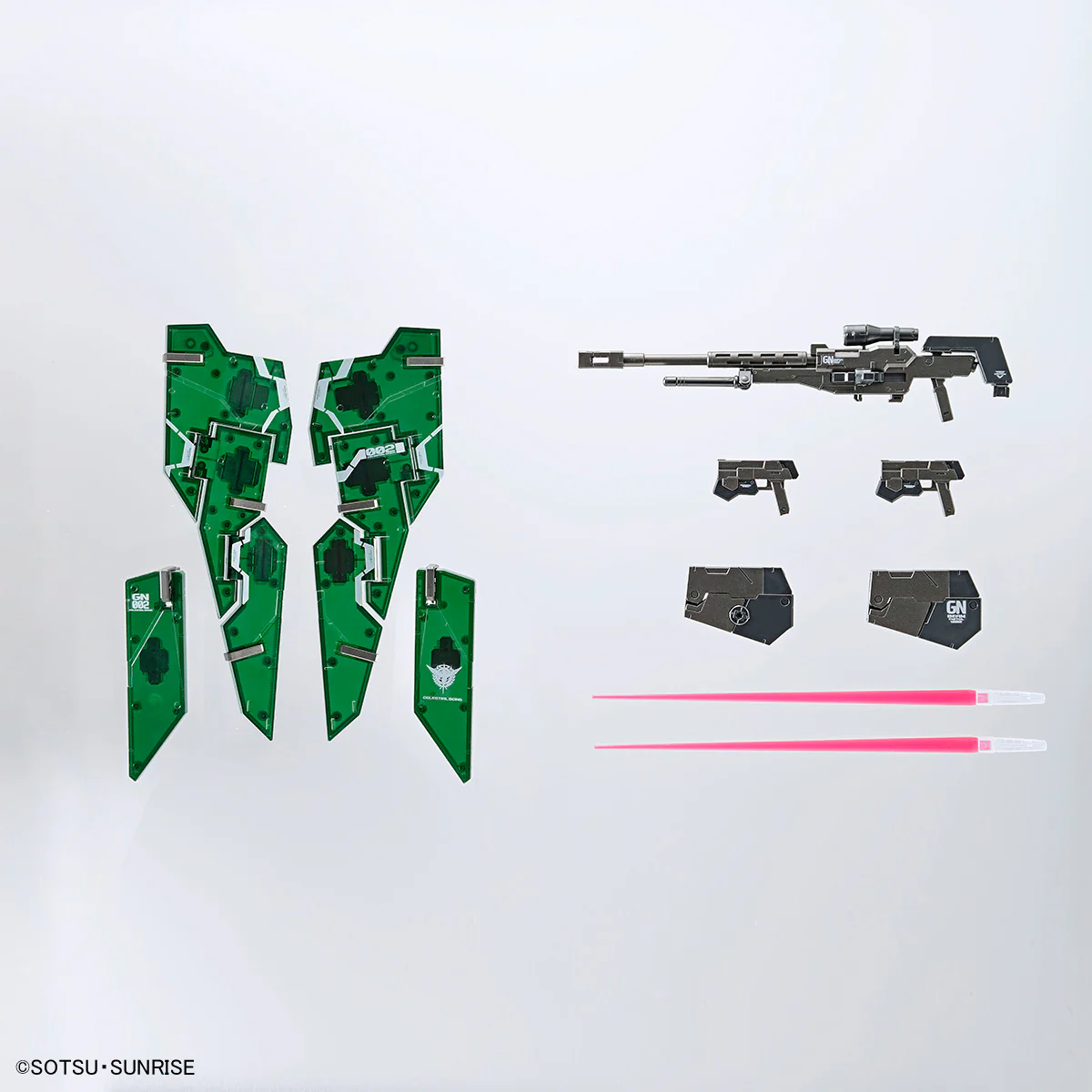 (THE GUNDAM BASE LIMITED) GUNDAM - MG 1/100 GN-002 GUNDAM DYNAMES [CLEAR COLOR] - Image 8