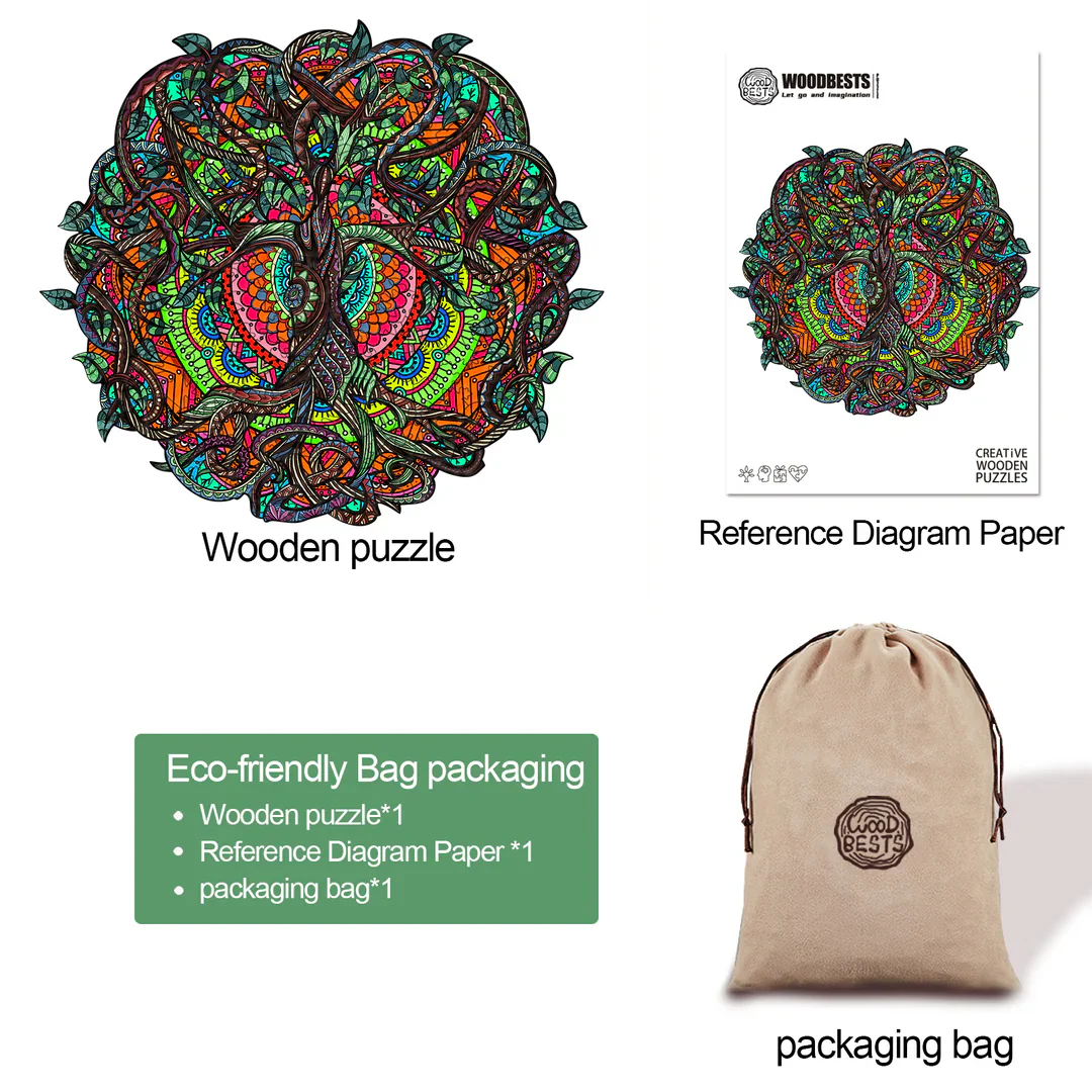 Woodbests - Tree Of Life Wooden Jigsaw Puzzle (160-200pcs) - Image 7