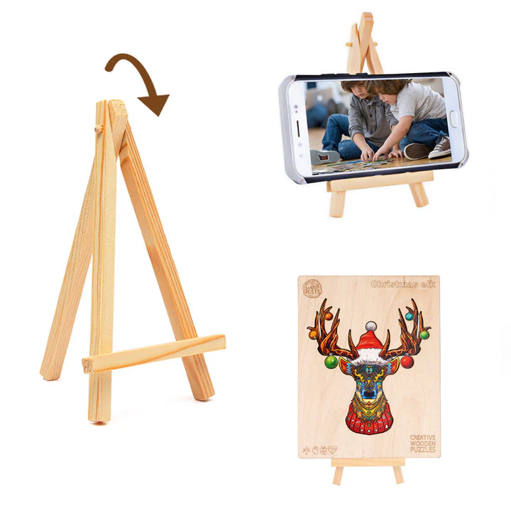 Woodbests - Christmas Elk Wooden Jigsaw Puzzle (90-120pcs) - Image 4