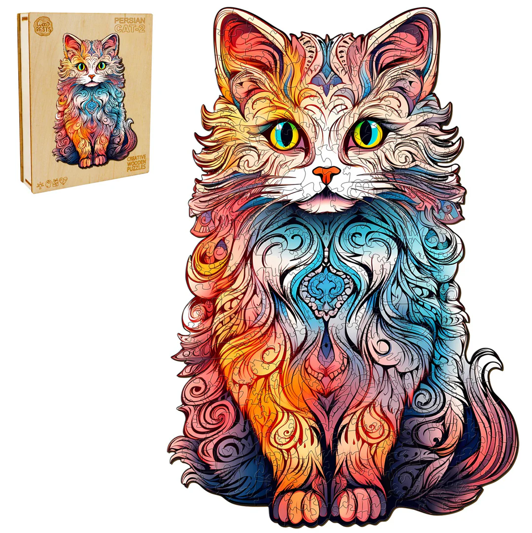 Woodbests - Persian Cat-2 Wooden Jigsaw Puzzle(250-300pcs) - Image 2