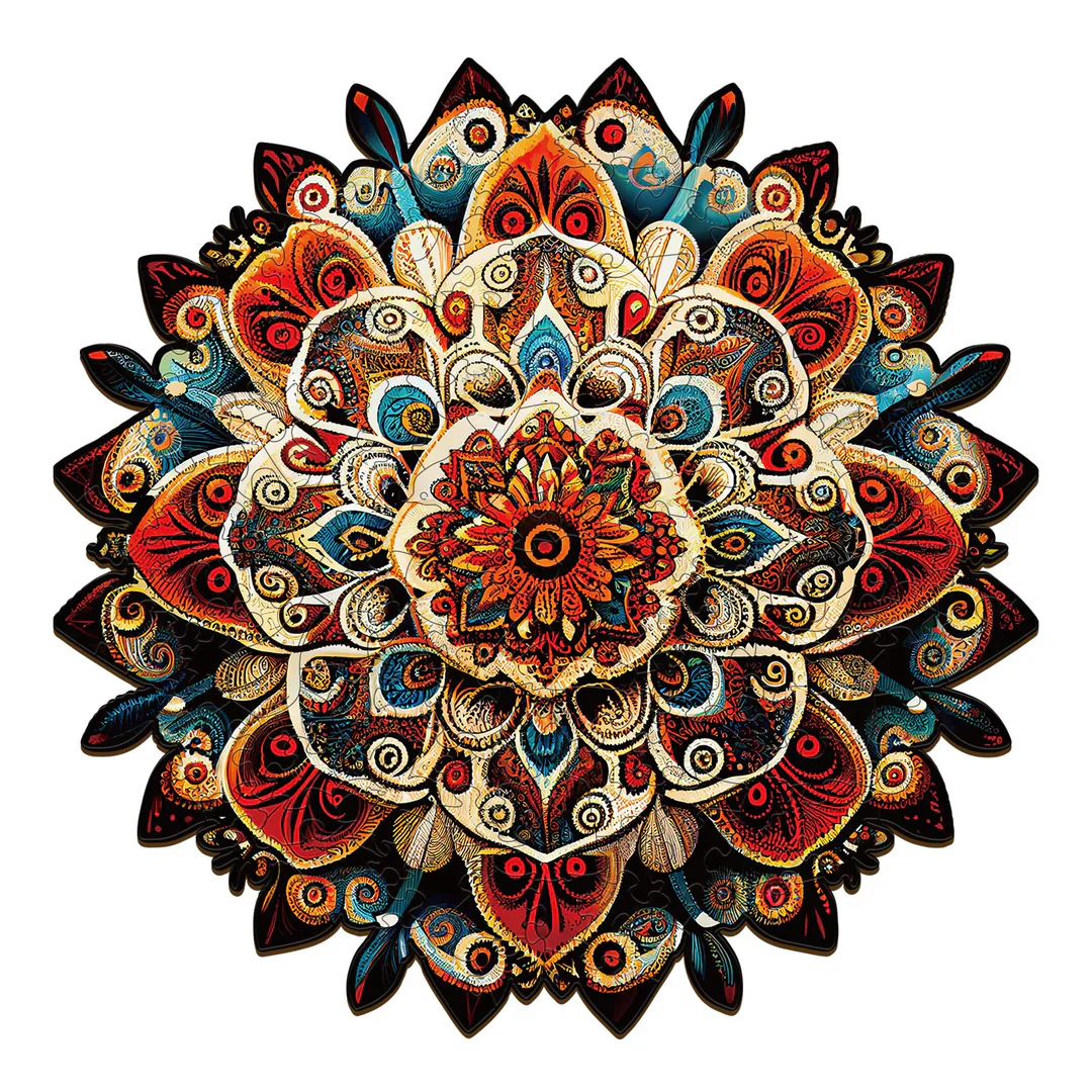 Woodbests - Mandala-6 Wooden Jigsaw Puzzle (160-200pcs) - Image 4