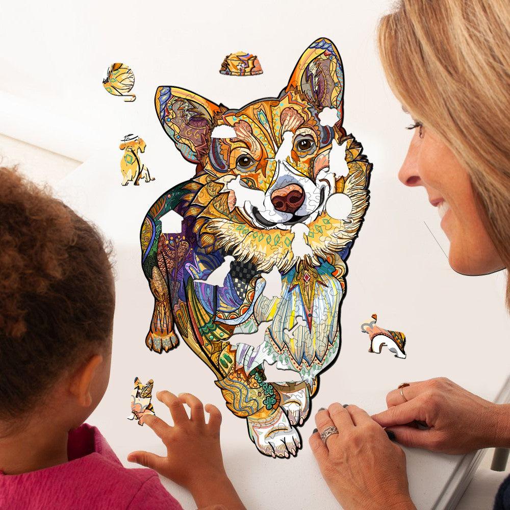 Woodbests - Clever Corgi Wooden Jigsaw Puzzle (250-300pcs) - Image 6