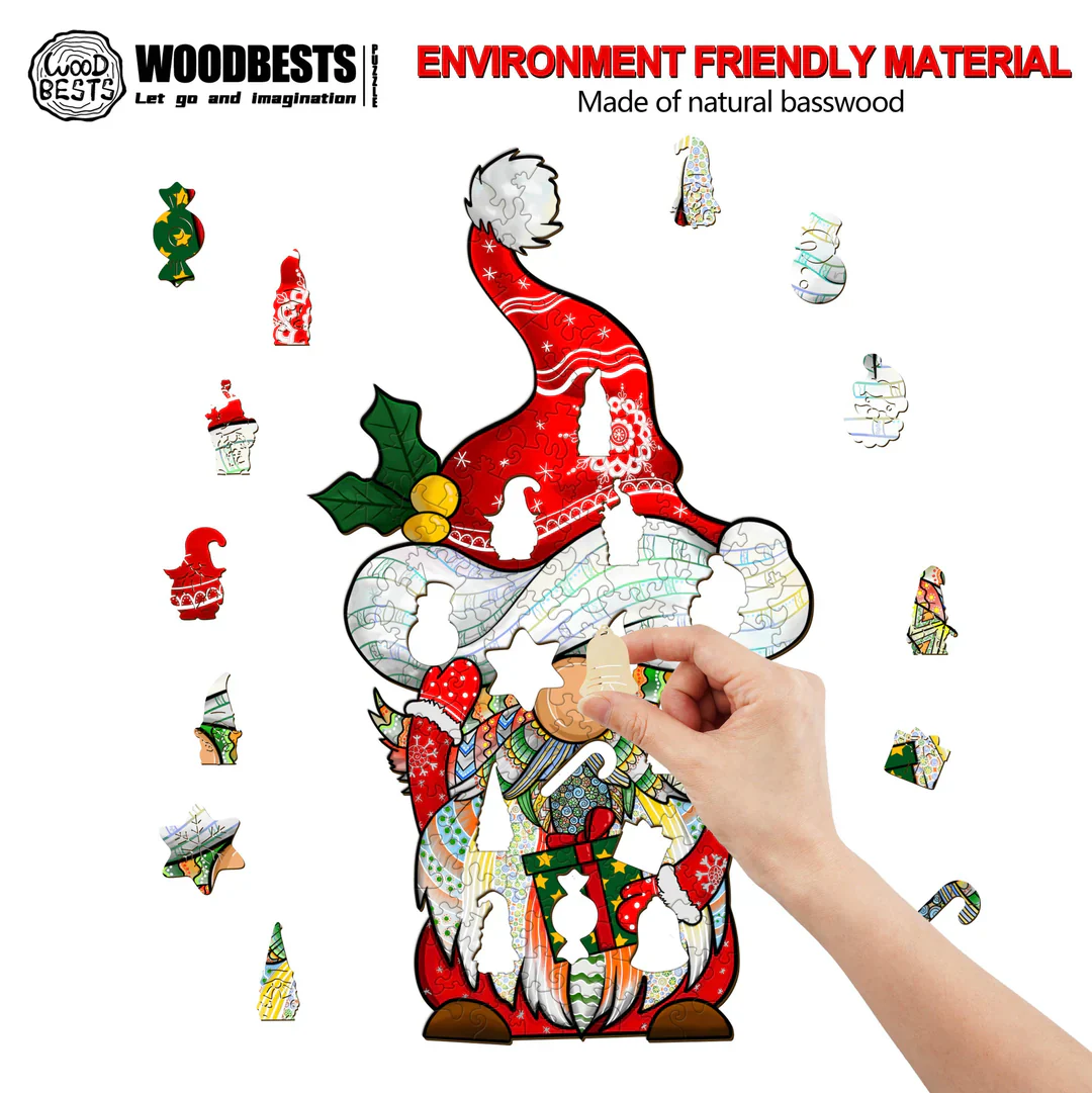 Woodbests - Christmas Goblin Wooden Jigsaw Puzzle (250-300pcs) - Image 3